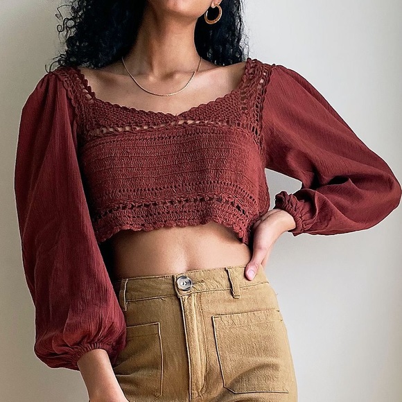 Free People Tops - NWT FREE PEOPLE Cynthia Crochet Top